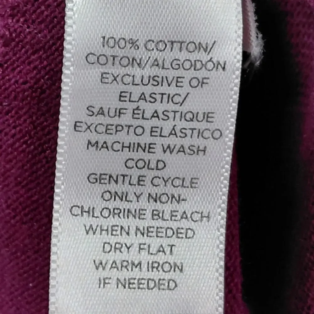 Loft Taylor Purple Crew Neck Knit Stretch Cardigan Sweater Women Size M